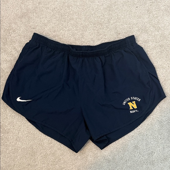 Nike Pants - Nike M navy dry fit brief lined shorts